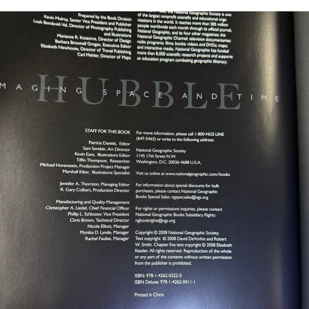 Hubble‎ Imaging Space and Time National Geographic Hardcover Book